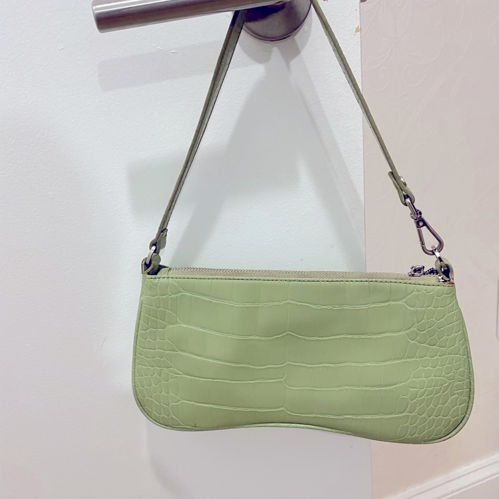 Green shoulder bag from Friday by JW PEI